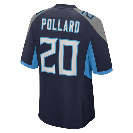 T.Titans #20 Tony Pollard Navy Vapor F.U.S.E. Limited Jersey Stitched American Football Jerseys