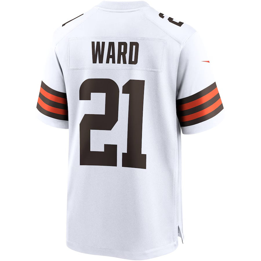 C.Browns #21 Denzel Ward White Vapor F.U.S.E. Limited Jersey Stitched American Football Jerseys