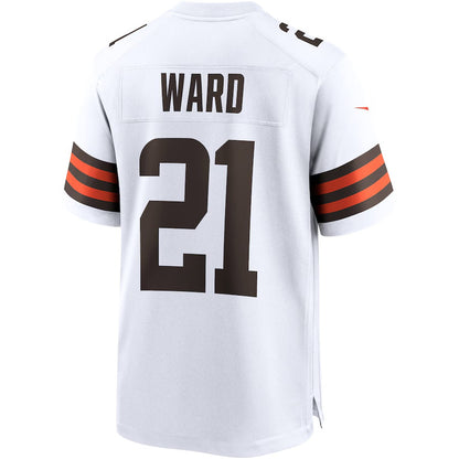 C.Browns #21 Denzel Ward White Vapor F.U.S.E. Limited Jersey Stitched American Football Jerseys