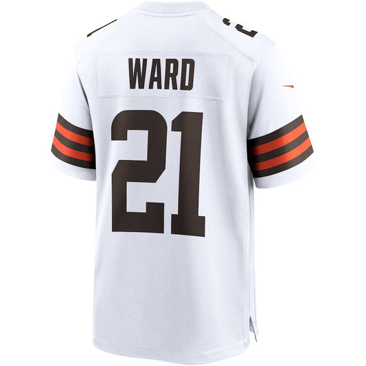 C.Browns #21 Denzel Ward White Vapor F.U.S.E. Limited Jersey Stitched American Football Jerseys