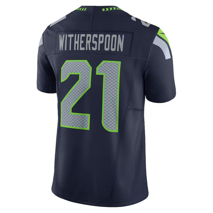 S.Seahawks #21 Devon Witherspoon Navy Vapor F.U.S.E. Limited Jersey Stitched American Football Jerseys