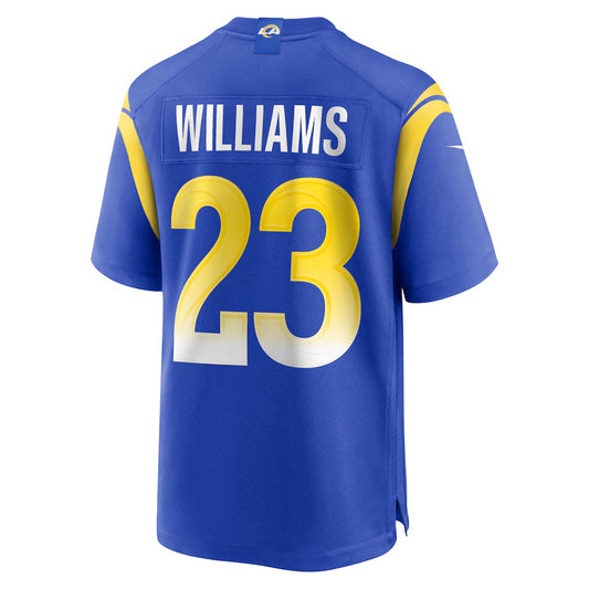 LA.Rams #23 Kyren Williams Royal Vapor F.U.S.E. Limited Jersey Stitched American Football Jersey