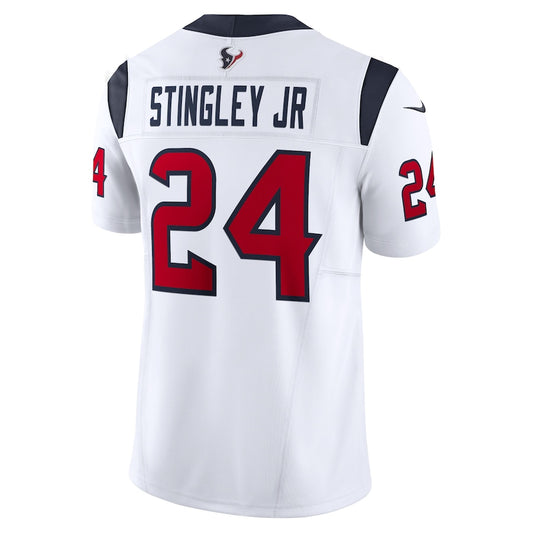 H.Texans #24 Derek Stingley Jr. White Vapor F.U.S.E. Limited Jersey Stitched American Football Jerseys