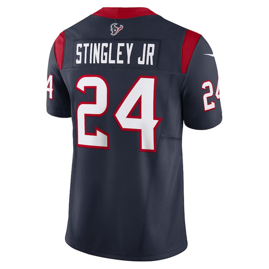 H.Texans #24 Derek Stingley Jr. Navy Vapor F.U.S.E. Limited Jersey Stitched American Football Jerseys