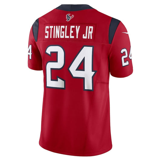 H.Texans #24 Derek Stingley Jr. Red Vapor F.U.S.E. Limited Jersey Stitched American Football Jerseys