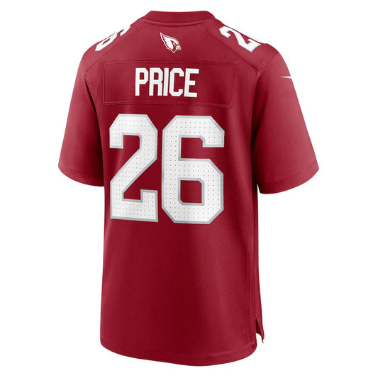 A.Cardinals #26 Bobby Price Cardinal Vapor F.U.S.E. Limited Jersey Stitched American Football Jerseys