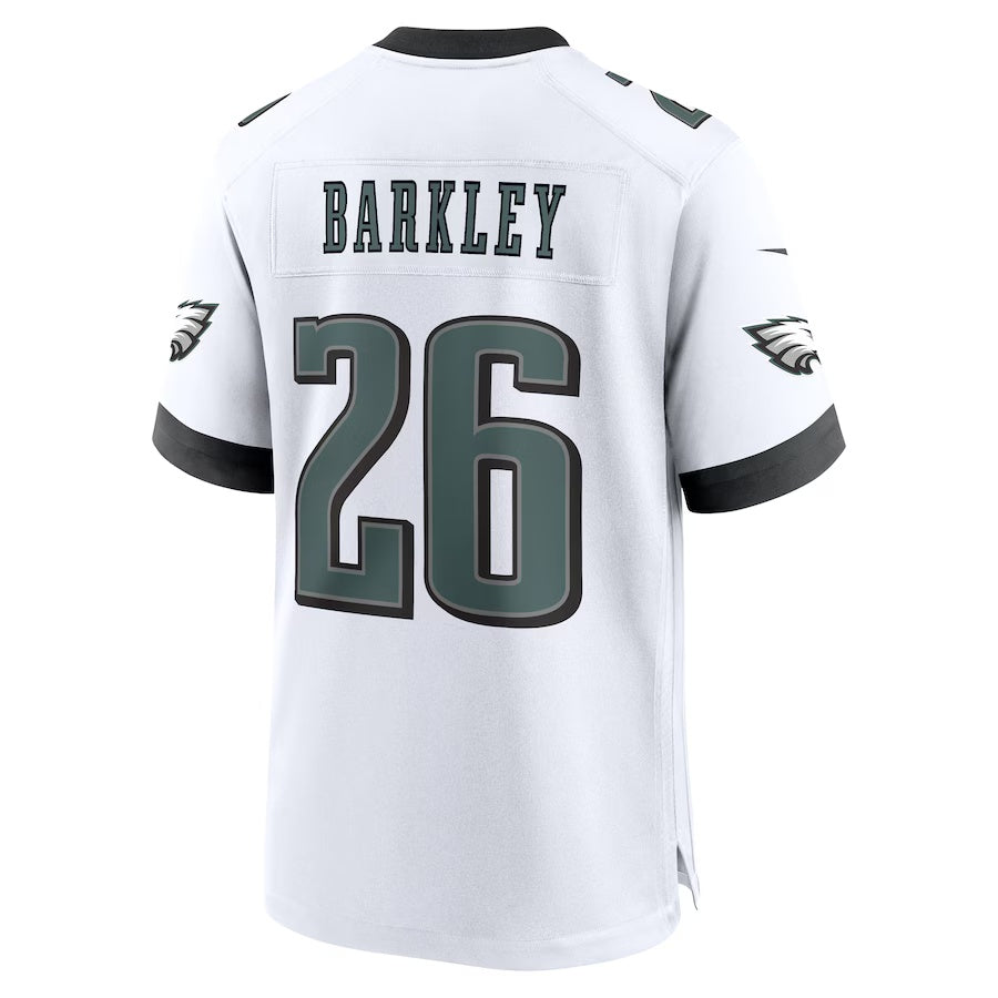 P.Eagles #26 Saquon Barkley White Vapor F.U.S.E. Limited Jersey Stitched American Football Jerseys