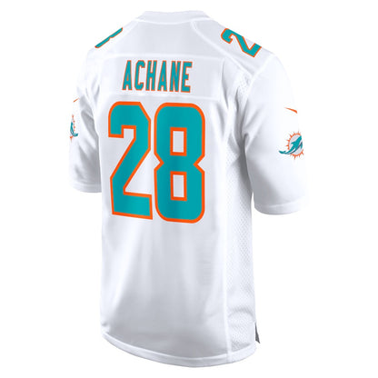M.Dolphins #28 Devon Achane White Vapor F.U.S.E. Limited Jersey Stitched American Football Jerseys