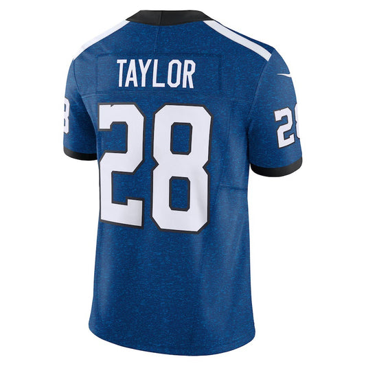 IN.Colts #28 Jonathan Taylor Blue Vapor F.U.S.E. Limited Jersey Stitched American Football Jerseys