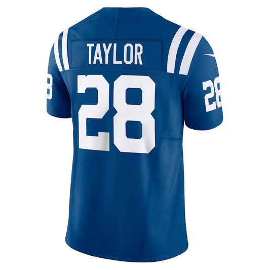 IN.Colts #28 Jonathan Taylor Royal Vapor F.U.S.E. Limited Jersey Stitched American Football Jerseys