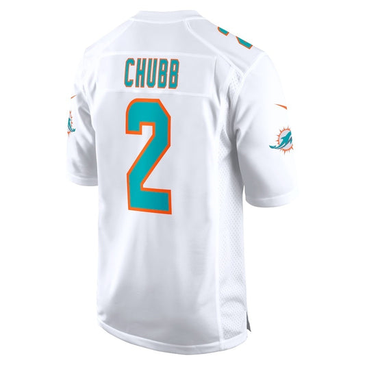 M.Dolphins #2 Bradley Chubb White Vapor F.U.S.E. Limited Jersey Stitched American Football Jerseys