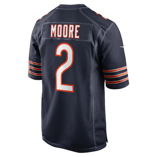 C.Bears #2 D.J. Moore Navy Vapor F.U.S.E. Limited Jersey Stitched American Football Jerseys