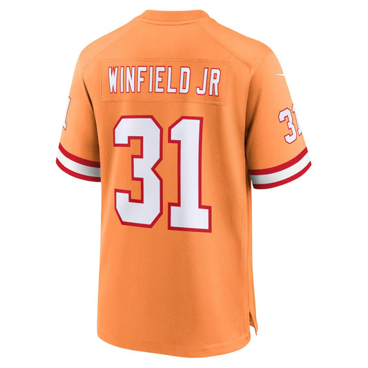 TB.Buccaneers #31 Antoine Winfield Jr. Creamsicle Vapor F.U.S.E. Limited Jersey Stitched American Football Jerseys