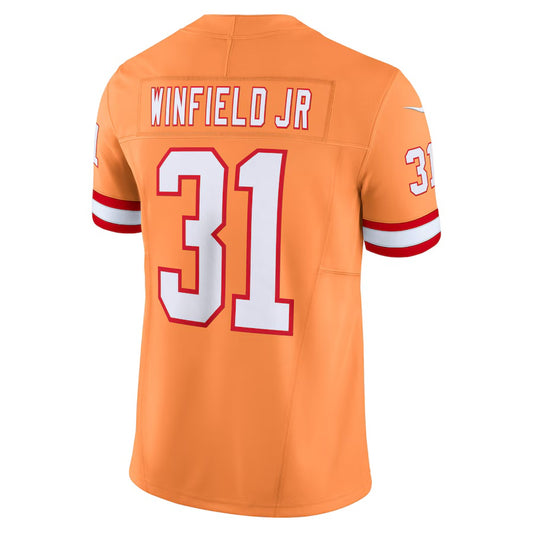 TB.Buccaneers #31 Antoine Winfield Jr. Orange Vapor F.U.S.E. Limited Jersey Stitched American Football Jerseys