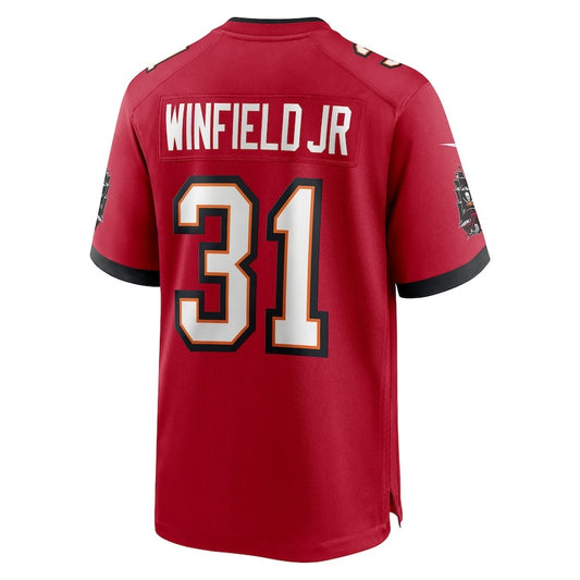 TB.Buccaneers #31 Antoine Winfield Jr. Red Vapor F.U.S.E. Limited Jersey Stitched American Football Jerseys