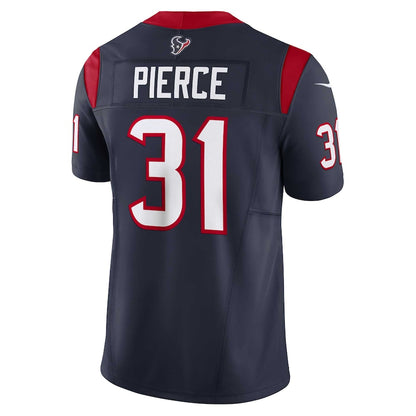 H.Texans #31 Dameon Pierce Navy Vapor F.U.S.E. Limited Jersey Stitched American Football Jerseys