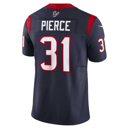 H.Texans #31 Dameon Pierce Navy Vapor F.U.S.E. Limited Jersey Stitched American Football Jerseys