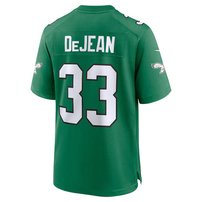 P.Eagles #33 Cooper DeJean Kelly Green Vapor F.U.S.E. Limited Jersey Stitched American Football Jerseys