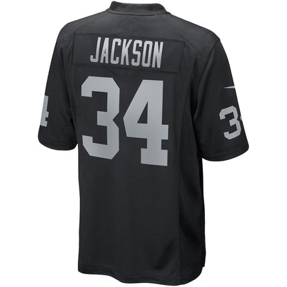 LV.Raiders #34 Bo Jackson Black Vapor F.U.S.E. Limited Jersey Stitched American Football Jerseys