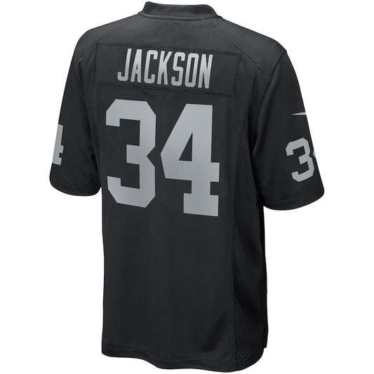 LV.Raiders #34 Bo Jackson Black Vapor F.U.S.E. Limited Jersey Stitched American Football Jerseys