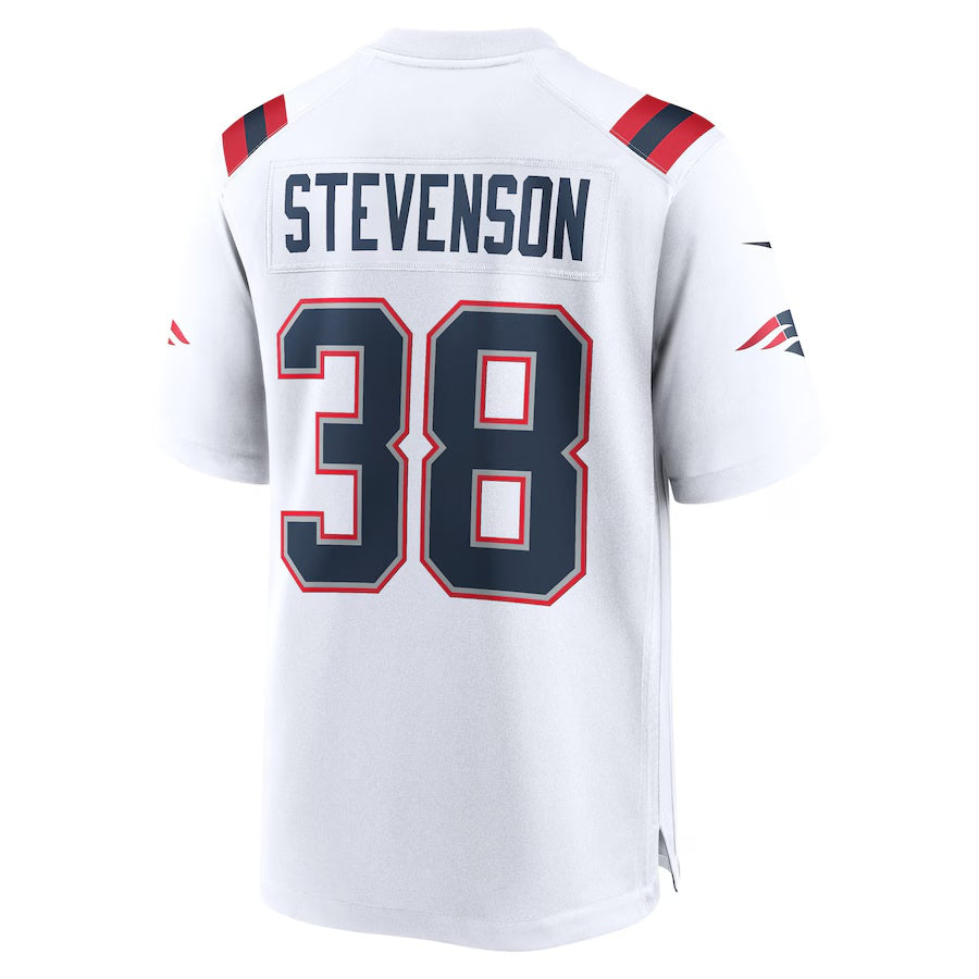 NE.Patriots #38 Rhamondre Stevenson White Vapor F.U.S.E. Limited Jersey Stitched American Football Jerseys