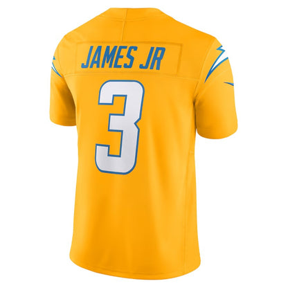 LA.Chargers #3 Derwin James Jr. Gold Vapor F.U.S.E. Limited Jersey Stitched American Football Jerseys