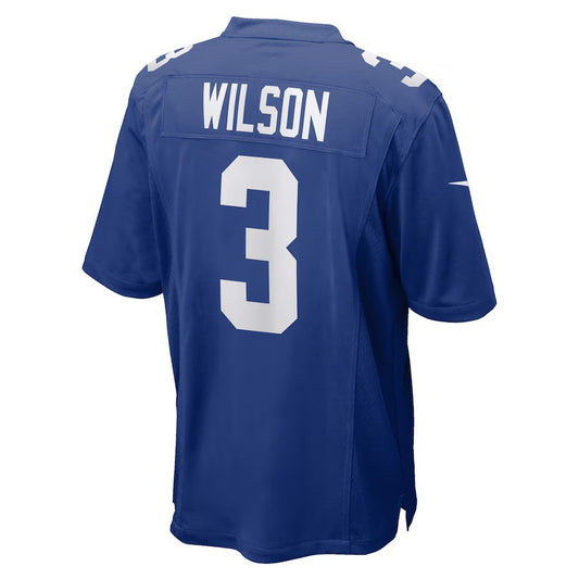 NY.Giants #3 Russell Wilson Royal Vapor F.U.S.E. Limited Jersey Stitched American Football Jerseys