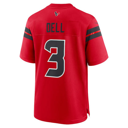 H.Texans #3 Tank Dell Red Vapor F.U.S.E. Limited Jersey Stitched American Football Jerseys