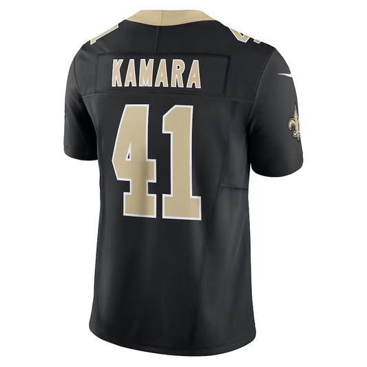 NO.Saints #41 Alvin Kamara Black Vapor F.U.S.E. Limited Jersey Stitched American Football Jersey