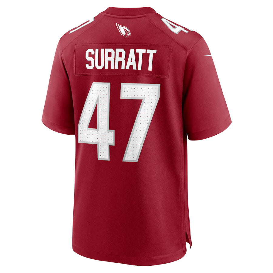A.Cardinals #47 Sage Surratt Cardinal Vapor F.U.S.E. Limited Jersey Stitched American Football Jerseys
