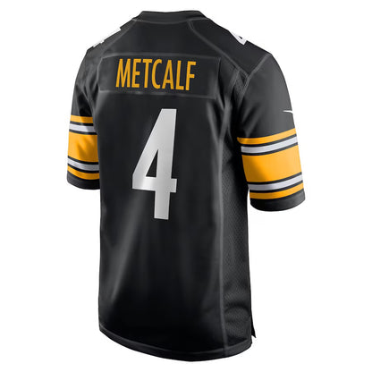 P.Steelers #4 DK Metcalf Black Vapor F.U.S.E. Limited Jersey Stitched American Football Jerseys