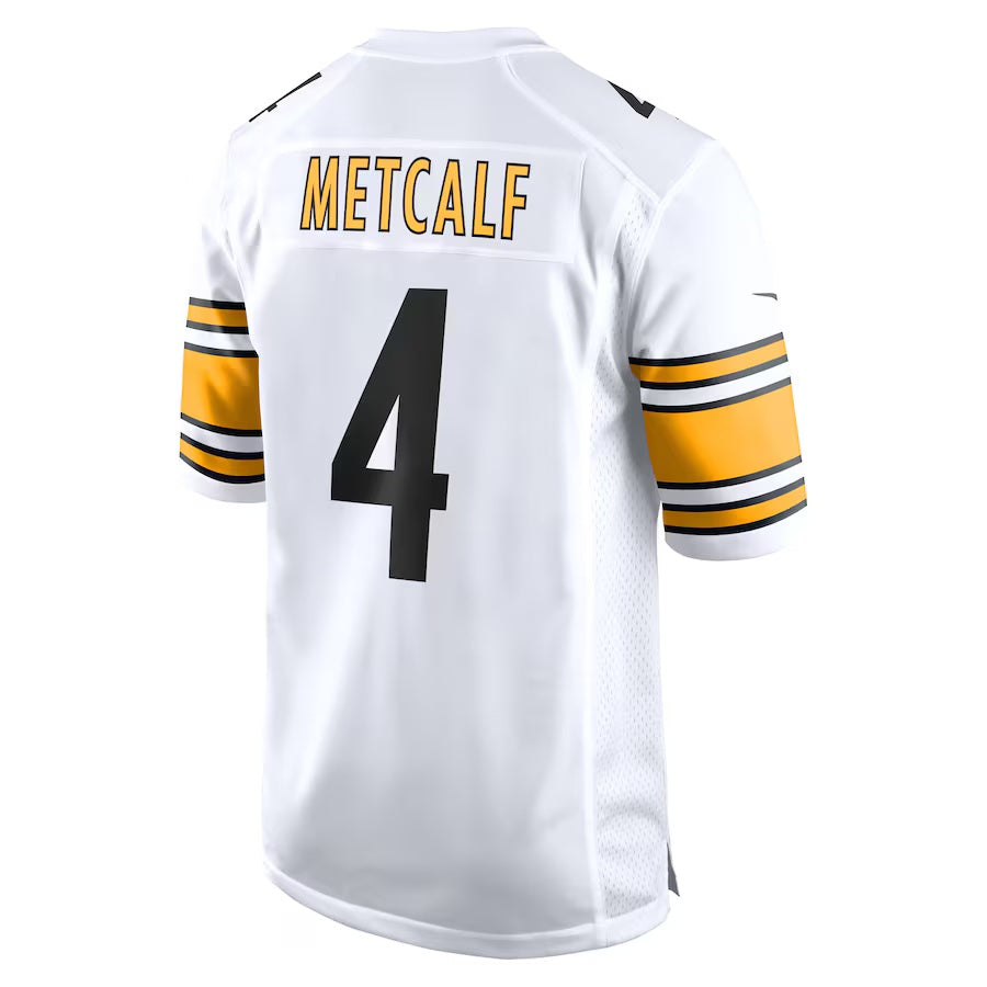 P.Steelers #4 DK Metcalf White Vapor F.U.S.E. Limited Jersey Stitched American Football Jerseys