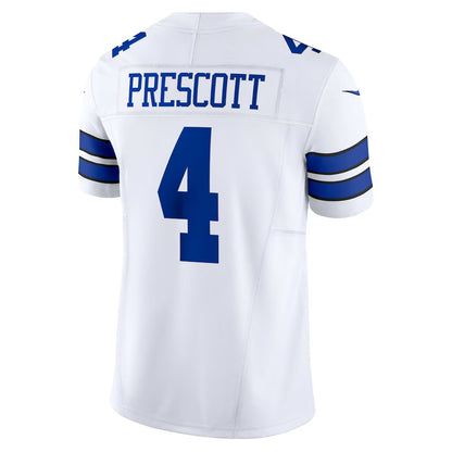 D.Cowboys #4 Dak Prescott White Vapor F.U.S.E. Limited Jersey American Football Jersey