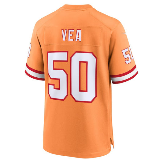 TB.Buccaneers #50 Vita Vea Orange Vapor F.U.S.E. Limited Jersey Stitched American Football Jerseys