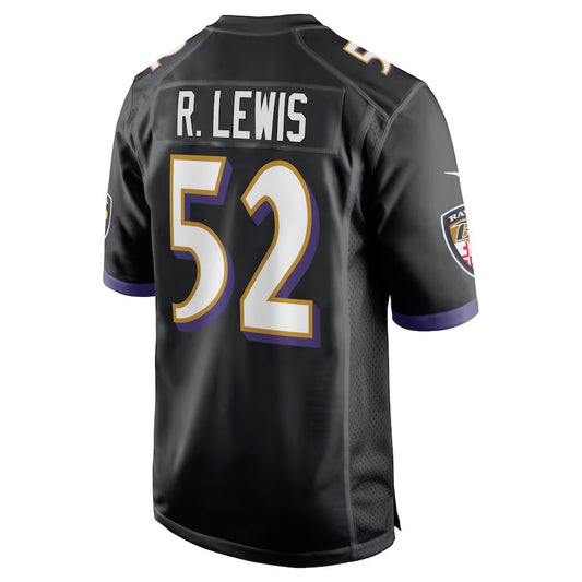 B.Ravens #52 Ray Lewis Black Vapor F.U.S.E. Limited Jersey Stitched American Football Jerseys