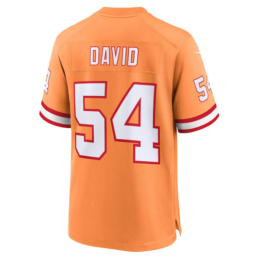 TB.Buccaneers #54 Lavonte David Creamsicle Vapor F.U.S.E. Limited Jersey Stitched American Football Jerseys