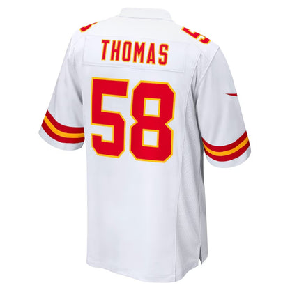 KC.Chiefs #58 Derrick Thomas White Vapor F.U.S.E. Limited Jersey Stitched American Football Jerseys
