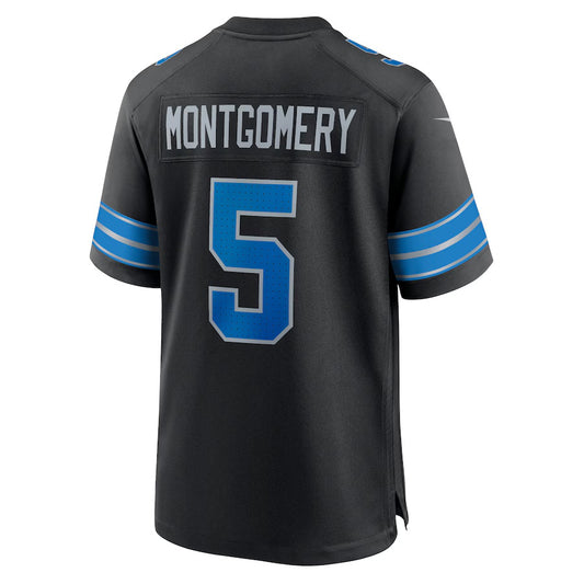 D.Lions #5 David Montgomery Black Vapor F.U.S.E. Limited Jersey Stitched American Football Jerseys