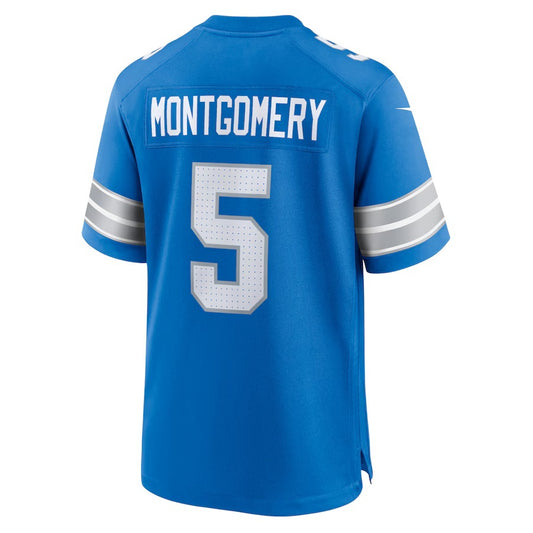 D.Lions #5 David Montgomery Blue Vapor F.U.S.E. Limited Jersey Stitched American Football Jerseys