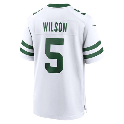 NY.Jets #5  Garrett Wilson White Vapor F.U.S.E. Limited Jersey Stitched American Football Jerseys