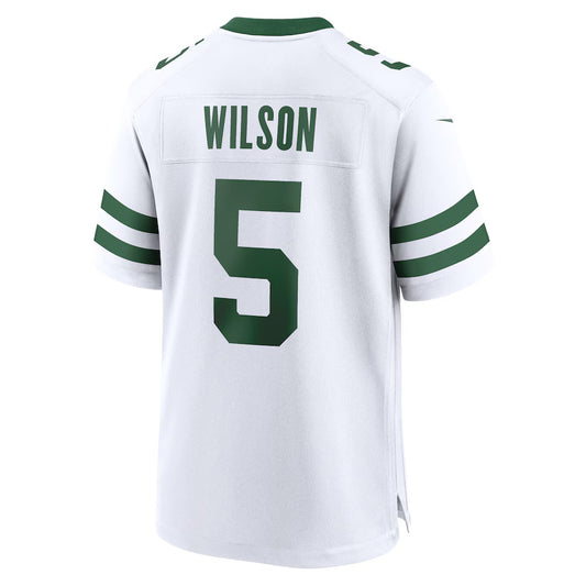 NY.Jets #5  Garrett Wilson White Vapor F.U.S.E. Limited Jersey Stitched American Football Jerseys