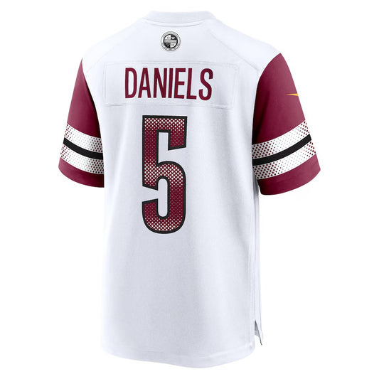 W.Commanders #5 Jayden Daniels White Vapor F.U.S.E. Limited Jersey Stitched American Football Jerseys
