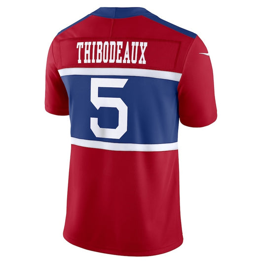 NY.Giants #5 Kayvon Thibodeaux Red Vapor F.U.S.E. Limited Jersey Stitched American Football Jerseys