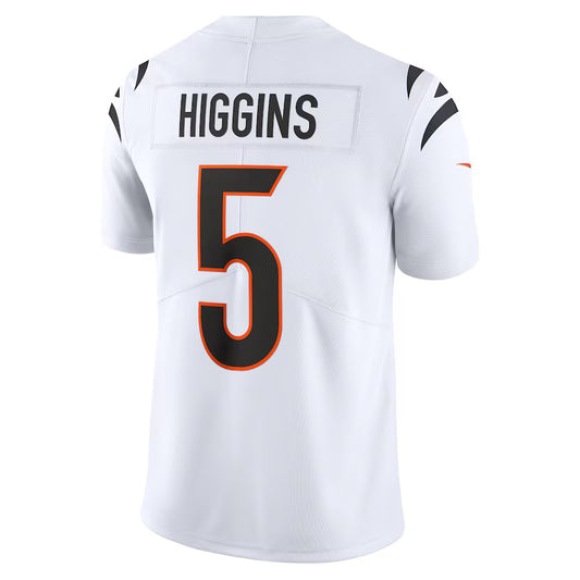 C.Bengals #5 Tee Higgins White Vapor F.U.S.E. Limited Jersey Stitched American Football Jerseys
