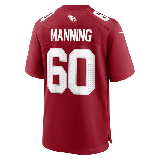 A.Cardinals #60  Ilm Manning Cardinal Vapor F.U.S.E. Limited Jersey Stitched American Football Jerseys