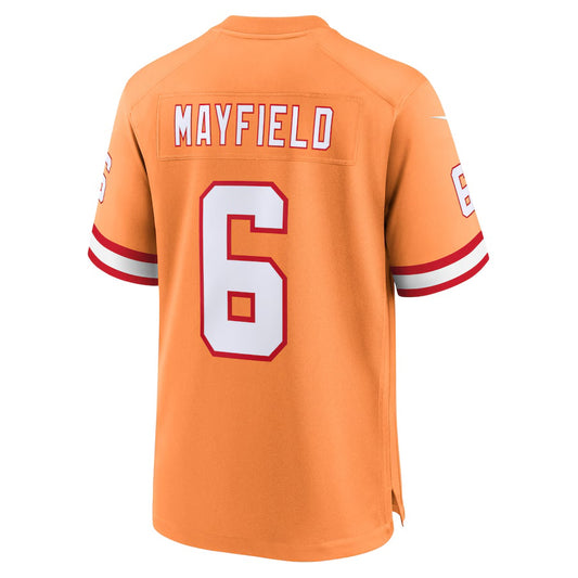 TB.Buccaneers #6  Baker Mayfield Orange Vapor F.U.S.E. Limited Jersey Stitched American Football Jerseys