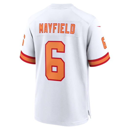 TB.Buccaneers #6  Baker Mayfield White Vapor F.U.S.E. Limited Jersey Stitched American Football Jerseys