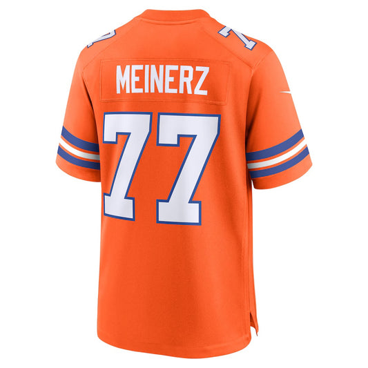 D.Broncos #77 Quinn Meinerz Orange Vapor F.U.S.E. Limited Jersey Stitched American Football Jerseys