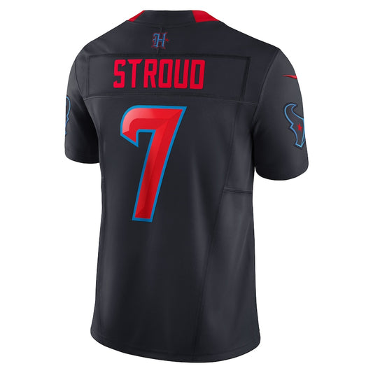 H.Texans #7 C.J. Stroud Navy Vapor F.U.S.E. Limited Jersey Stitched American Football Jerseys