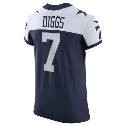 D.Cowboys #7 Trevon Diggs Navy Vapor F.U.S.E. Limited Jersey American Football Jersey